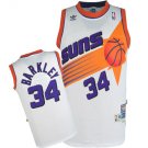 Men's Suns #34 Charles Barkley Basketball Jersey White Throwback