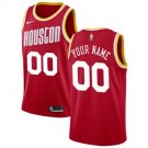 Mens youth Houston Rockets #00 Custom Hardwood Classics Jersey Red
