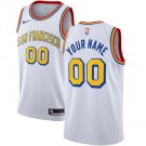 Mens youth Golden State Warriors #00 Custom white Jersey San Francisco Classic