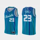 Men's Youth Charlotte Hornets #23 Kai Jones city Jersey teal