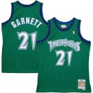 Men's Youth Timberwolves #21 Kevin Garnett green Jersey Mitchell & Ness 1995
