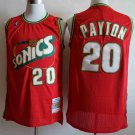 Men's Seattle Supersonics #20 Gary Payton Red Jersey Throwback