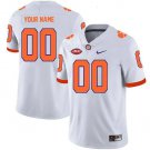 Mens Womens youth CLEMSON TIGERS Custom #00 College Jersey white