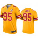 Mens womens youth Chiefs #95 Chris Jones Inverted legend Jersey gold