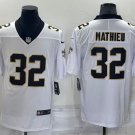 Men's Womens Youth Saints #32 Tyrann Mathieu Limited Jersey White