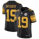 Mens womens youth Steelers #19 JuJu Smith Schuster color rush Jersey black