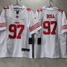SF 49ers #97 Nick Bosa White F.U.S.E. Vapor Untouchable Football Jersey