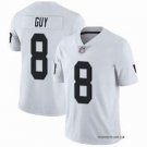 Men's & Youth Raiders #8 Wilson Ray Guy White Limited Stitched Football Jersey