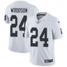 Men's & Youth Raiders #24 Charles Woodson Limited Football Jersey White