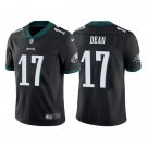 Men's & Youth Eagles #17 Nakobe Dean Black Limited Stitched Jersey