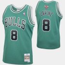 Men's Chicago Bulls #8 Zach Lavine MN Jersey Green Throwback