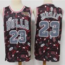 Men's Bulls #23 Michael Jordan Tear Up Pack Swingman Jersey Black