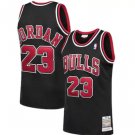 Men's Bulls #23 Michael Jordan Hardwood Classic Jersey Black