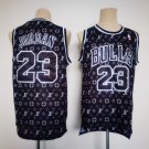 Men's Bulls #23 Michael Jordan Retro Jersey Co Branded Version Black 2023