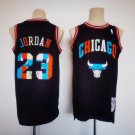 Men's Bulls #23 Michael Jordan Retro Jersey Colorful Edition Black 2023
