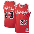 Men's Youth Bulls #23 Michael Jordan Hardwood Classic Jersey Red Hyphenation
