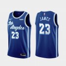 Men's LA Lakers #23 LeBron James Classic Jersey Blue Throwback