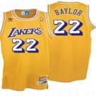 Men's & Youth Lakers #22 Elgin Baylor Basketball Jersey Gold