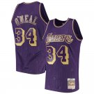 Men's Lakers #34 Shaquille O'Neal Purple Jersey Year Of Rat Limited