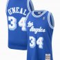 Men's Lakers Mitchell & Ness Lakers #34 Shaquille O'Neal Jersey Royal