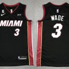 Men's Heat #3 Dwyane Wade Jersey Black 2023