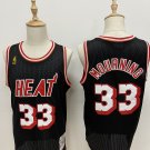Men's Miami Heat #33 Alonzo Mourning Jersey Black Throwback