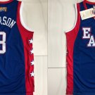Men's East All Star Game #3 Allen Iverson Basketball Jersey Blue 76ers 2004