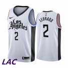 Men's Clippers #2 Kawhi Leonard Latin City Basketball Jersey White