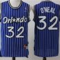 Men's ORL #32 Shaquille O'Neal Jersey Blue Throwback