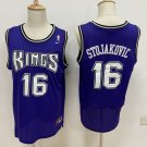 Men's Sacramento Kings #16 Peja Stojakovic Basketball Jersey Purple