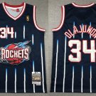 Men's Mitchell & Ness Rockets #34 Hakeem Olajuwon Retro Jersey Purple