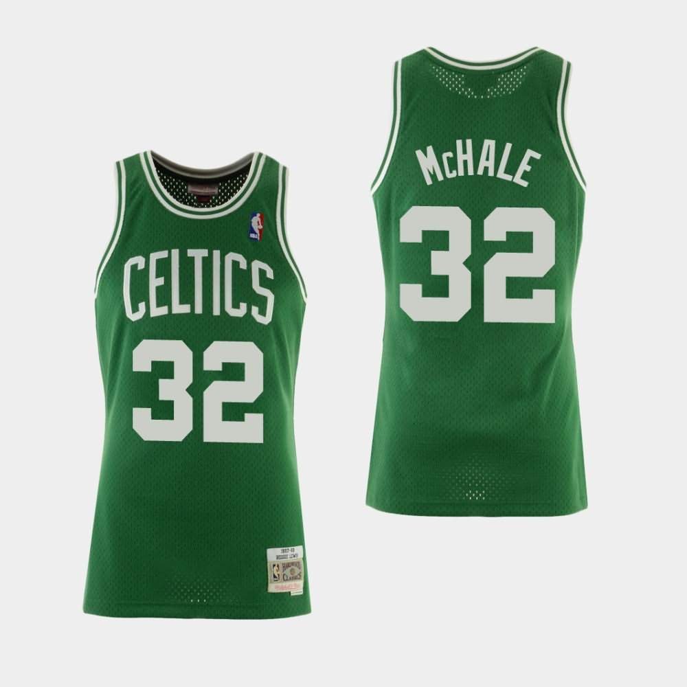 Men's Boston Celtics #32 Kevin Mchale Green Hardwood Classics Jersey