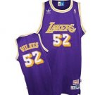 Men's Lakers #52 Jamaal Wilkes Hardwood Classics Basketball Jersey Purple