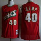 Men's Seattle Supersonics #40 Shawn Kemp Red Jersey Throwback