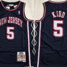 Men's Jason Kidd Nets #5 Throwback Basketball AU Jersey Black