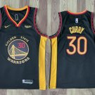 Men's Warriors #30 Stephen Curry Basketball City Jersey Stitched Black 2024