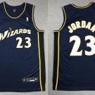 Men's Washington Wizards #23 Michael Jordan Jersey Navy Blue Throwback