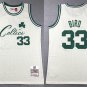 Men's Mitchell & Ness Celtics #33 Larry Bird Basketball Jersey Cream White