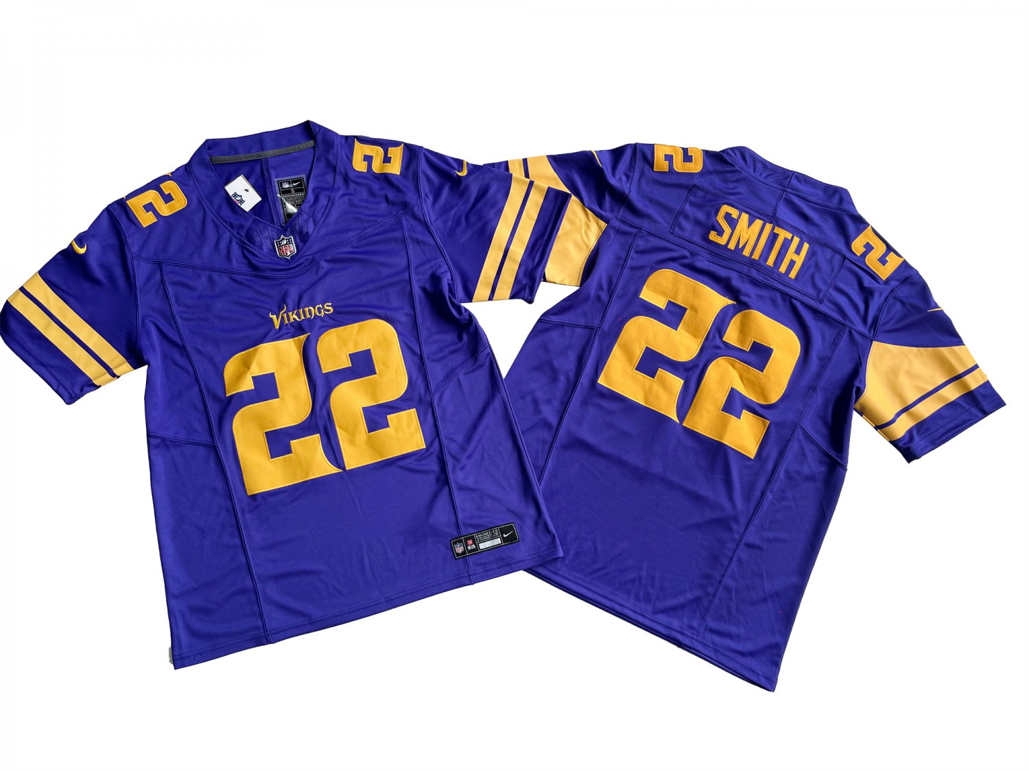 Mens Minnesota Vikings 22# Harrison Smith Nike Vapor F.U.S.E. Limited Jersey purple
