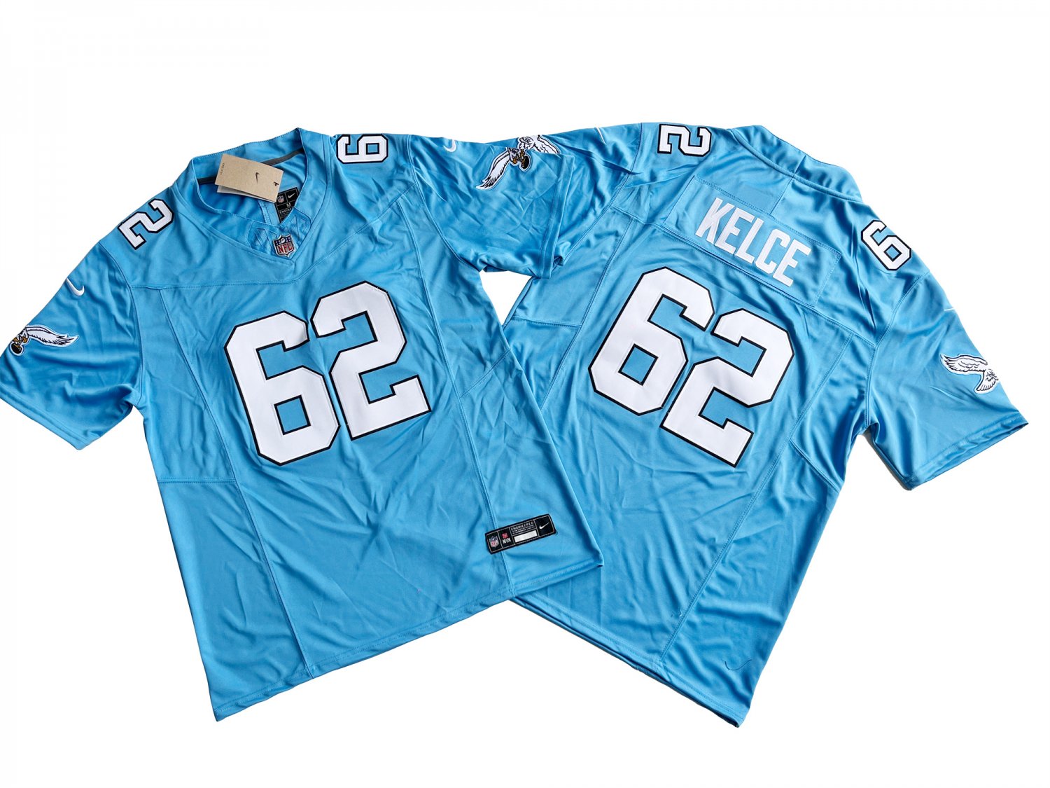 PHI 62 Jason Kelce Nike Vapor F.U.S.E. Limited Jersey Blue