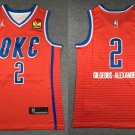 Men's Oklahoma City Thunder #2 Shai Gilgeous-Alexander Statement Jersey Orange