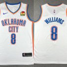 Men's Oklahoma City Thunder Jalen Williams Basketball Jersey White Stitched