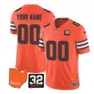 Mens womens youth Browns #00 Custom 2023 F.U.S.E. Vapor Untouchable Jersey Orange
