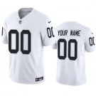 Raiders #00 Custom F.U.S.E. White Football Jersey