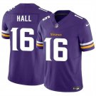 Men's Vikings #16 Jaren Hall 2023 F.U.S.E. Vapor Untouchable Jersey Purple