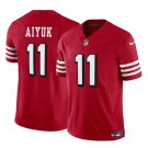 49ers #11 Brandon Aiyuk F.U.S.E. Color Rush Jersey Red