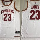 Men's Cleveland Cavaliers #23 LeBron James Adidas Basketball Jersey White
