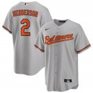 Any Size Baltimore Orioles #2 Gunnar Henderson Gray Cool Base Stitched Jersey
