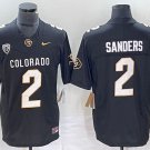 Men's Colorado Buffaloes #2 Shedeur Sanders College FUSE Jersey Black