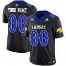 Men's Kansas Jayhawks ACTIVE PLAYER Custom Black 2023 F.U.S.E. Vapor Limited Jersey